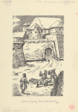 10.- Like a Mad Dog He Pounced on Benovsky, 953. Additional Info: Illustration for the novel by J