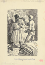 1.- He was swinging a gun around Izmail's nose, 1953. Additional Info: Illustration for the novel