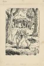 Dance, 1928. Additional Info: Illustration for the novel by F.Urbanek Kysuc, Society of St.