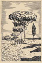 Soteris, 1920-1930. Additional Info: Illustration for the novel Soteris about the persecution of