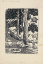 Lubomir stood..., 1928. Additional Info: Illustration for the novel by F.Urbanek Kysuc, Society of