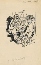 Satirical Drawing for a Magazine II., 1901/2000.