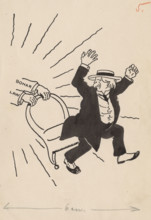 Satirical Drawing V. Drawing for a Humorous Magazine, around 1940. Additional Info: Kaleidoscope -