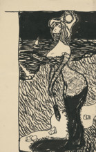 Caricature of women's fashion, 1908-1912.