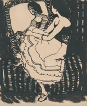 In front of mirror I., 1908.