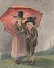 Red umbrella, 1847.