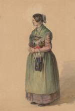 Standing young woman, 1839-1844.