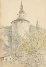 Bastion of the Banska Bystrica fortification, 1886.