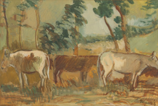 Cows on pasture, 1935-1940.