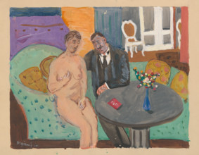 On the sofa, 1935.