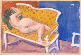 A reclining nude, 1940-1969.