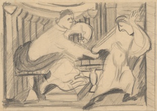 Study for the painting Seduction, 1936.