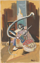Study for a painting from a circus environment, around 1936.