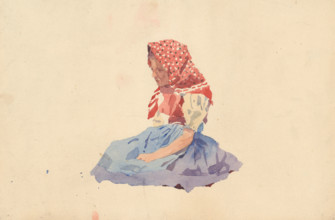 Seated Little Girl, after 1900.