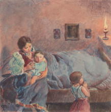 20.- Before going to bed, 1932. Additional Info: Illustrations for the book - August Horislav