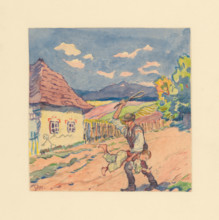 9.- Payment for painting a whitewashed cottage, 1932. Additional Info: Illustrations for the book -