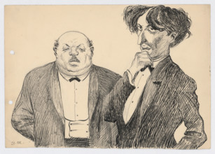 Joint Work - Satirical Drawing, around 1935.