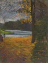 Autumn landscape, 1900-1910.