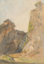 Landscape with castle ruins, 1872.