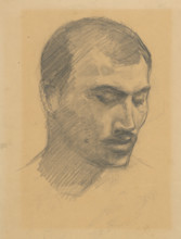 Man's head, 1885-1900.