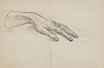 Study of a hand, 1880/1890.
