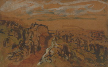 Construction of a trench, 1914-1918.