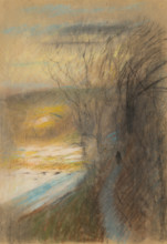 Forest landscape in autumn, 1875/1885.