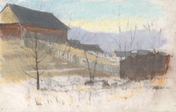 On the edge of the village, 1875/1885.