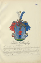 Coat of arms of the Csillaghy family, 1904.   Additional Info: Adolf Medzihradsky's manuscript