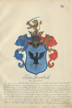 Coat of arms of the skrabak family, 1904-1910.   Additional Info: Adolf Medzihradsky's manuscript