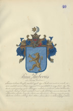 Coat of arms of the Kubovicova family, 1904-1910.   Additional Info: Adolf Medzihradsky's