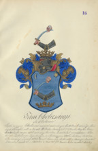 Coat of arms of the Okolicsanyi family, 1904-1910.   Additional Info: Adolf Medzihradsky's
