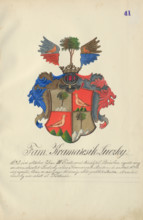 Coat of arms of the Kramarcikova Lucka family, 1904-1910.   Additional Info: Adolf Medzihradsky's