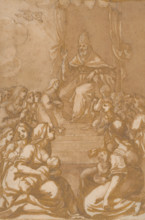 Blessing pope, 1401/1500.