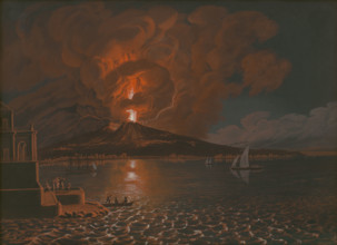 Eruption of the Italian volcano. Vesuvius, 1810-1827.