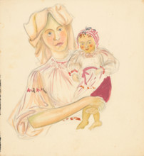 Mother with child, 1940/1944.