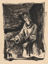 Figure by candlelight , 1940/1944.