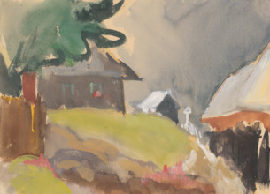Village cottages, 1940/1944.