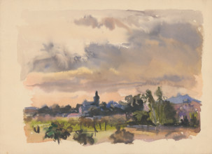 Village landscape, 1940/1944.