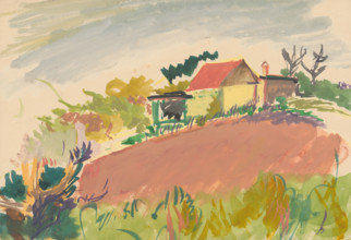 Landscape with a homestead, 1940/1944.