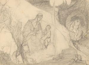 Illustration (Escape to Egypt?), 1940/1944.
