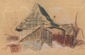Mountain cottage, around 1929.