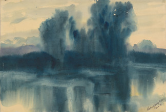 Blue mood over the lake, 1922.