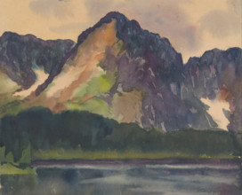 Rocky Mountains Above the River, 1930.