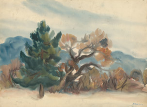 Forest edge in autumn, 1933.