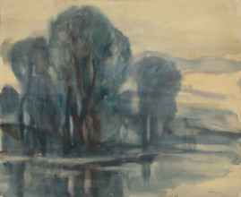 Trees on the river, 1922.