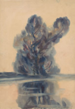 Blue tree over the lake, 1931.
