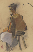 Young man resting, 1931.