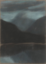 Evening on Strbske pleso, 1934.