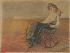 Woman in a rocking chair, 1913.